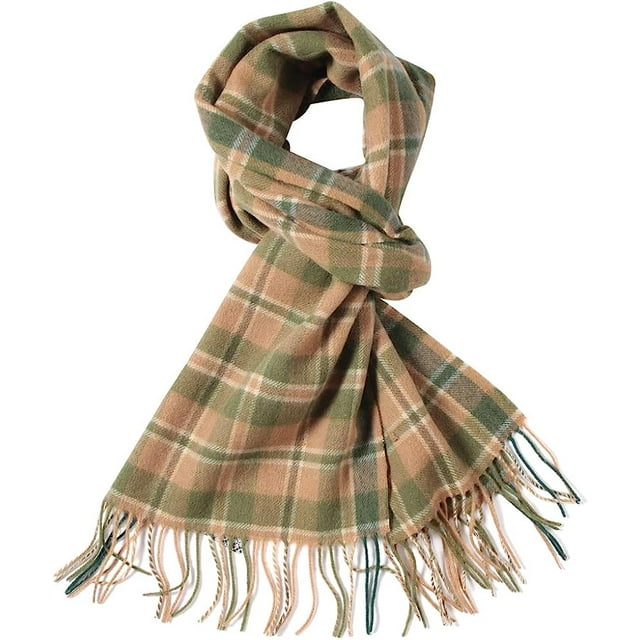 WAMSOFT Wool Plaid Winter Scarf ,Fashion Tartan Scarf for Men Women