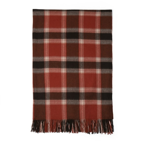 WAMSOFT Pure Wool Throw Blanket Knee Rug Warm Soft 83" x 55"for Couch Bed Camping throws blankets,1.5lb