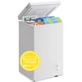 thumbnail image 1 of WANAI 60L Chest Freezer with 7 Gears Temp Control, White Deep Freezers Space-saving two baskets, 1 of 9