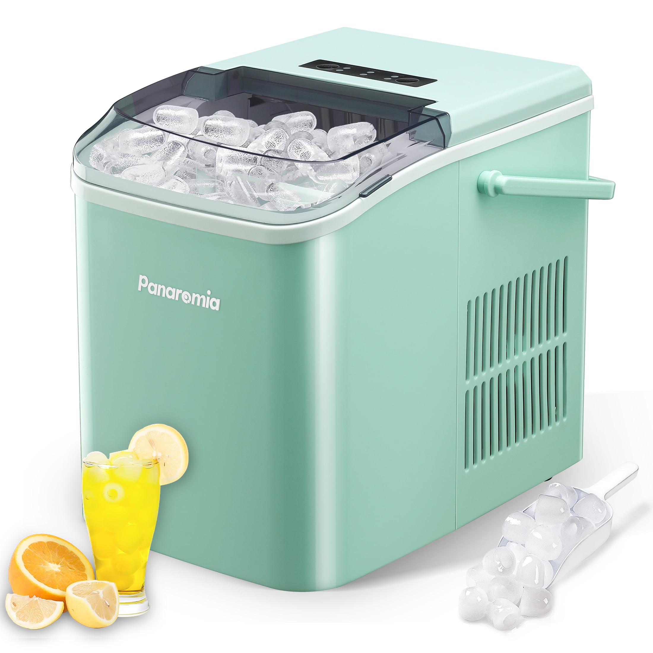 WANAI Countertop Ice Maker, 26.5lb Portable Compact Ice Cube Machine ...