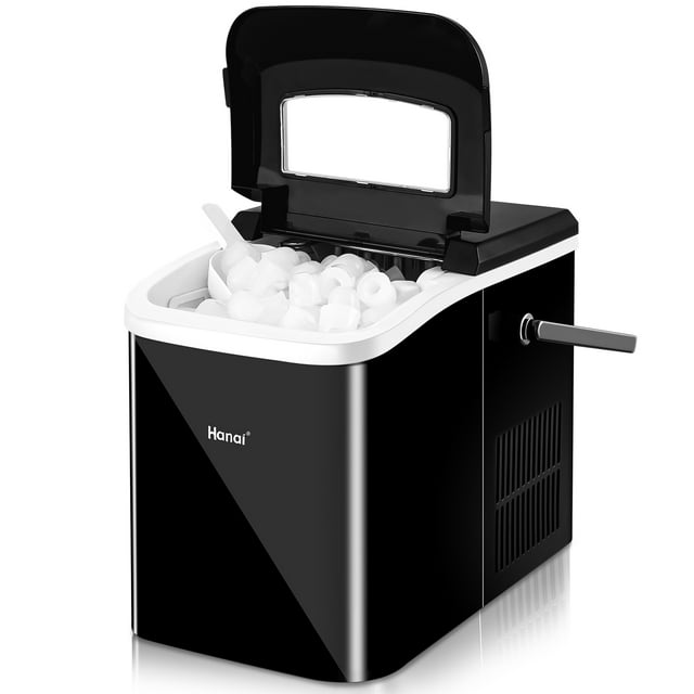 WANAI 26.5lb. Countertop Ice Maker,Portable Compact Ice Cube Maker