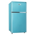 thumbnail image 1 of WANAI 3.2 Cu.Ft Compact Refrigerator ,2 Doors Small Refrigerator,Retro Mini fridge with Freezer, 1 of 9