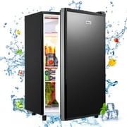 WANAI 3.2 cu.ft Adjustable Temp Single Door Mini Fridge, Black