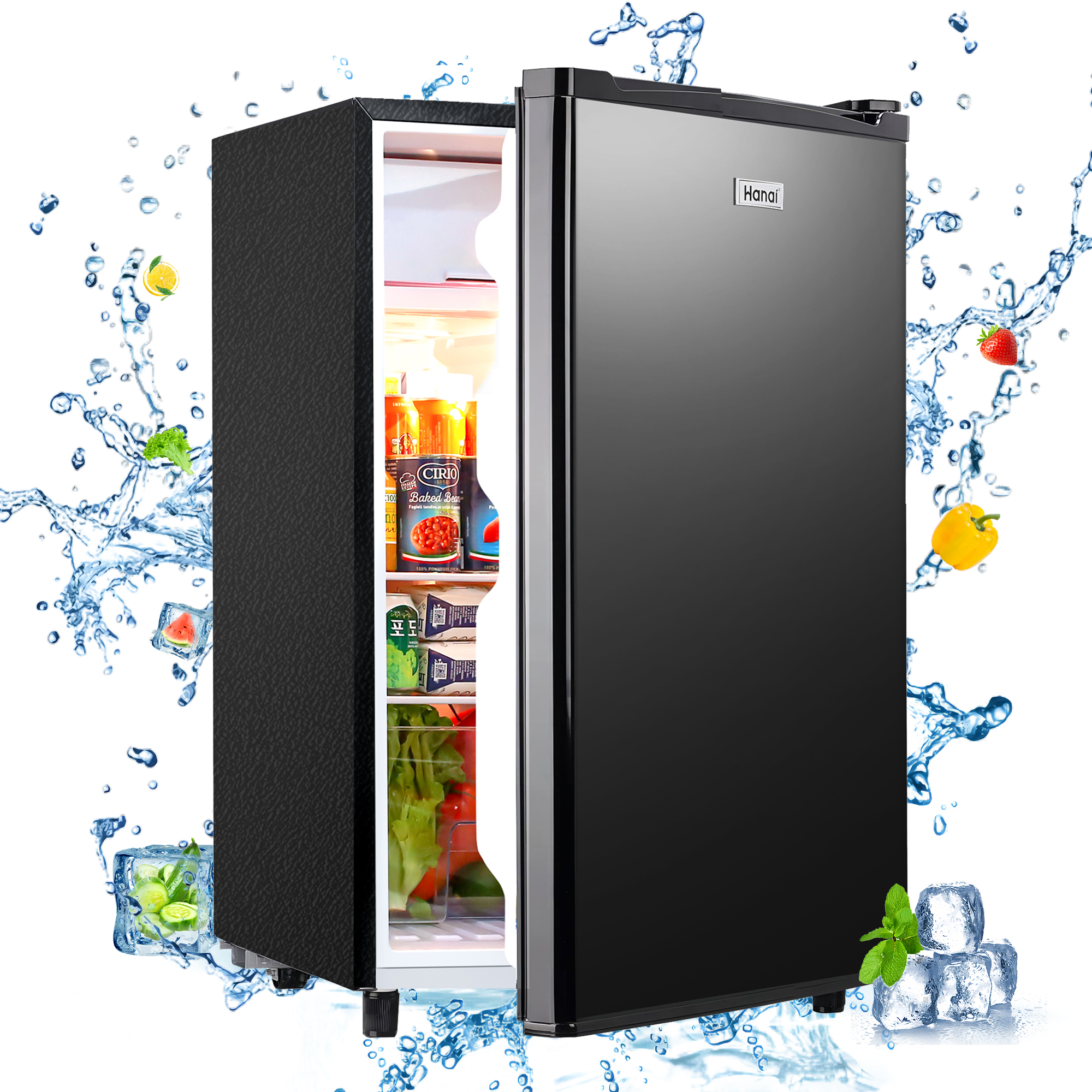 Frigidaire, 1.6 Cu ft Retro Dry Erase Compact Refrigerator With Side