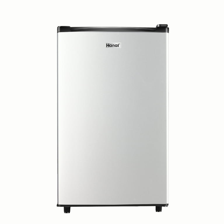Wanai 3.2 Cu ft Two Door Mini Refrigerator with Freezer,Black