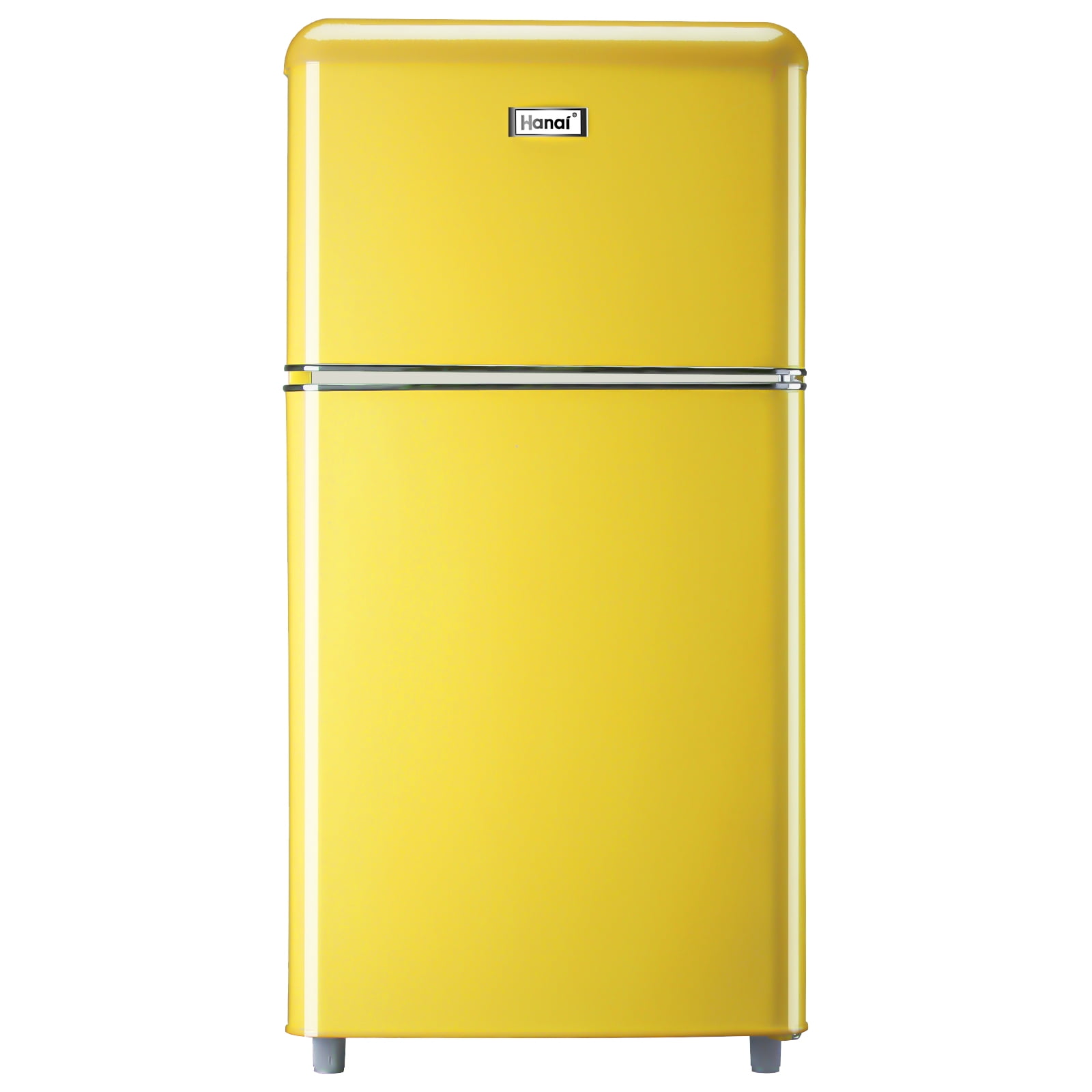 WANAI Mini Fridge Combo, 3.5 Cu Ft Two Door Compact Refrigerator with