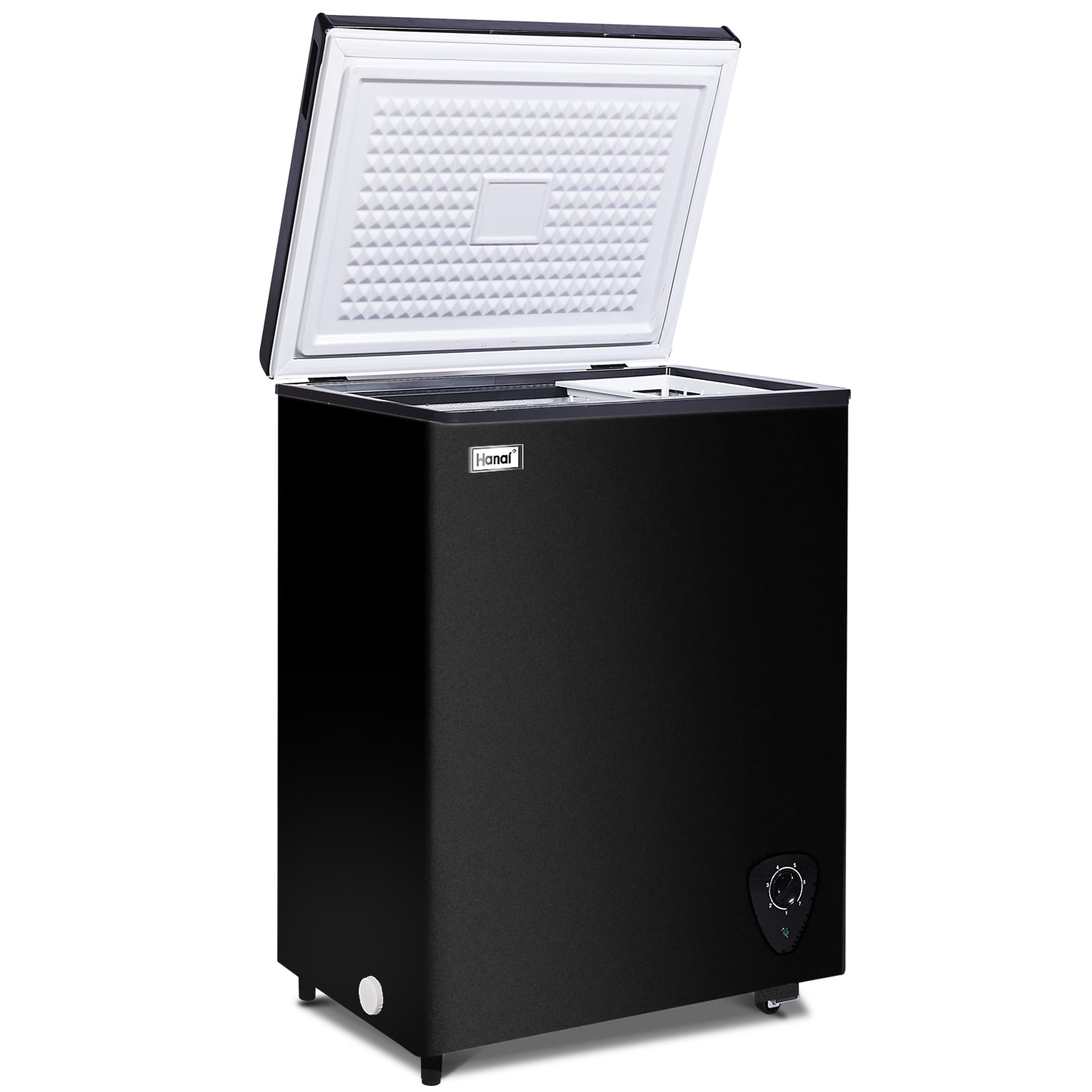 WANAI 3.5 Cu.ft Freezer, Chest Freezer, Deep Freezer with Top Open Door,Black