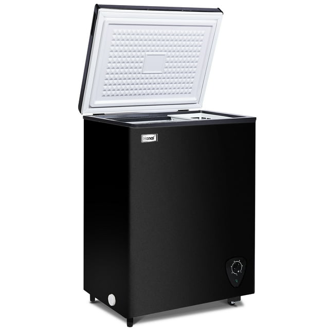 WANAI 3.5 Cu.ft Freezer, Chest Freezer, Deep Freezer with Top Open Door