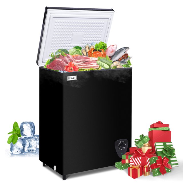 WANAI 3.5 Cu.ft GarageReady Chest Freezer, Deep Freezer with Top Open