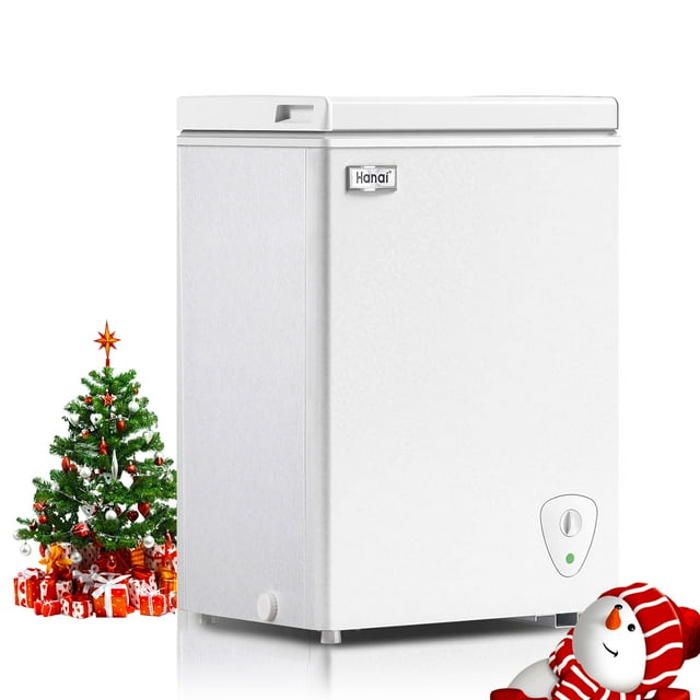 WANAI 3.5 Cu.ft Freezer, Chest Freezer, Deep Freezer with Top Open Door