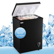 WANAI 3.5 Cu.ft Freezer, Chest Freezer, Deep Freezer with Top Open Door
