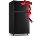 thumbnail image 1 of WANAI 3.5 Cu.ft Fridge with Freezer 2 Door Compact Refrigerator with Adjustable Thermostat Black New, 1 of 10