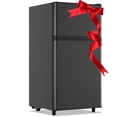 thumbnail image 1 of WANAI 3.5 Cu.ft Fridge with Freezer 2 Door Compact Refrigerator with Adjustable Thermostat Dark Grey, 1 of 8
