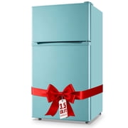 WANAI 3.5 Cu.ft Mini Fridge with Freezer 2 Door Small Refrigerator with 7 Adjustable Thermostat Blue