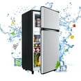 WANAI Compact 3.5 Cu ft Two Door Mini Fridge with Small Freezer