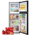 thumbnail image 1 of WANAI 5.0 Cu.ft Mini Refrigerator with Freezer 7 Settings Temp Adjustable Large Compact Fridge Black, 1 of 10