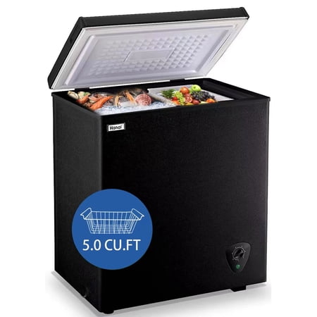 WANAI 5.0 cu ft Top Door Compact Residential Chest Freezer