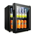 WANAI 62Can Beverage Refrigerator & Cooler,Mini Fridge with Glass Door
