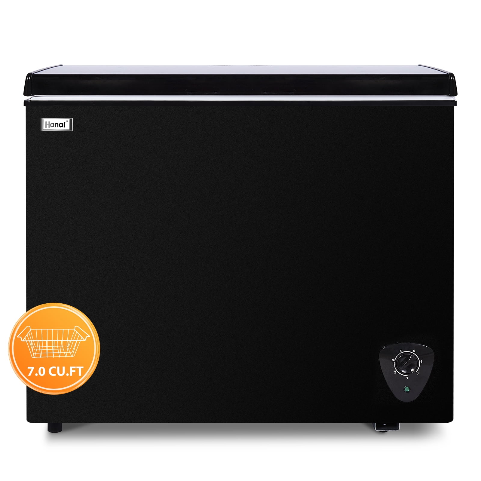 WANAI 7.0 Cu. ft.Chest Freezer,Black