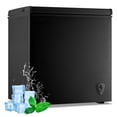 thumbnail image 1 of WANAI 6.0 Cubic Chest Freezer, Compact Deep Freezer with Top Open Door and Removable Storage Basket, 7 Gears Temperature Control, Energy Saving, for Office Dorm or Apartment，Black, 1 of 10