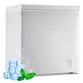thumbnail image 1 of WANAI 6.0 Cubic Chest Freezer, Compact Deep Freezer with Top Open Door and Removable Storage Basket, 7 Gears Temperature Control, Energy Saving, for Office Dorm or Apartment,White, 1 of 9