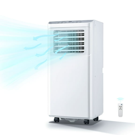 WANAI 8,000 BTU ASHRAE Portable Air Conditioner, 3-in-1 AC Unit, Cool, Dehumidifier & Fan, for Room up to 250 Sq.Ft