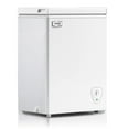 WANAI Chest Freezer 3.5 Cu.ft, Deep Freezer with Top Open Door ,White