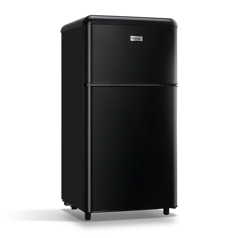 WANAI Compact Refrigerator - 2 Doors Small Refrigerator with