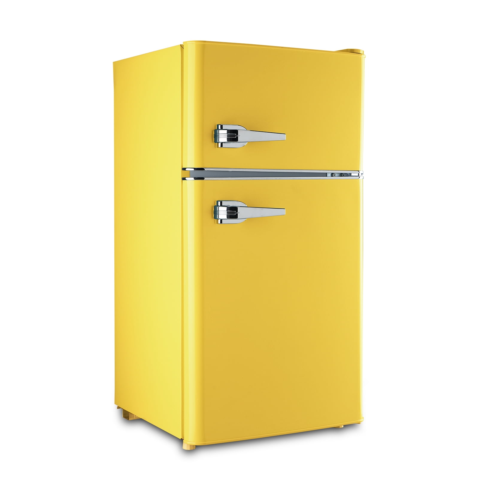 WANAI Small Refrigerator, 3.2 Cu.ft 2-Door Mini Fridge with