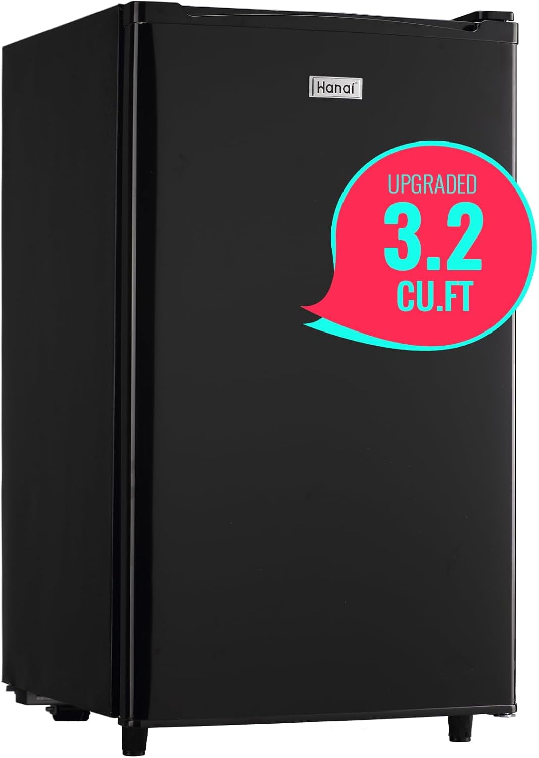 WANAI Compact Refrigerator Single Door Mini Fridge with Inside Freezer