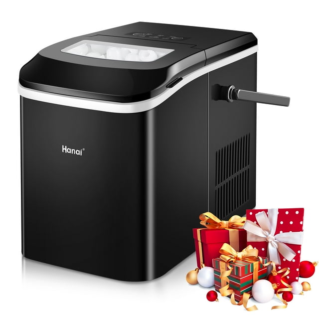 WANAI Countertop Ice Maker Machine,Portable Compact Ice Cube Maker,26.5