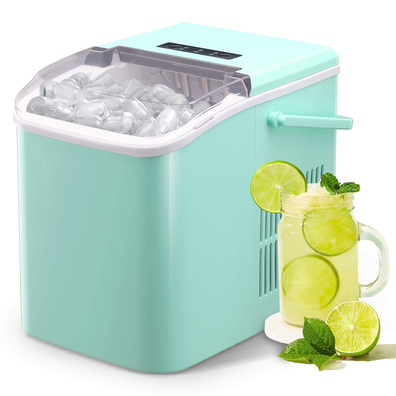 WANAI Ice Maker Countertop 26.5lbs/24H 9 Ice Cubes Ready in 68 Minutes