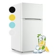 thumbnail image 1 of WANAI Small Dual Door Refrigerator 3.5 Cu.ft White Fridge with Freezer for Dorm Kitchen New, 1 of 7