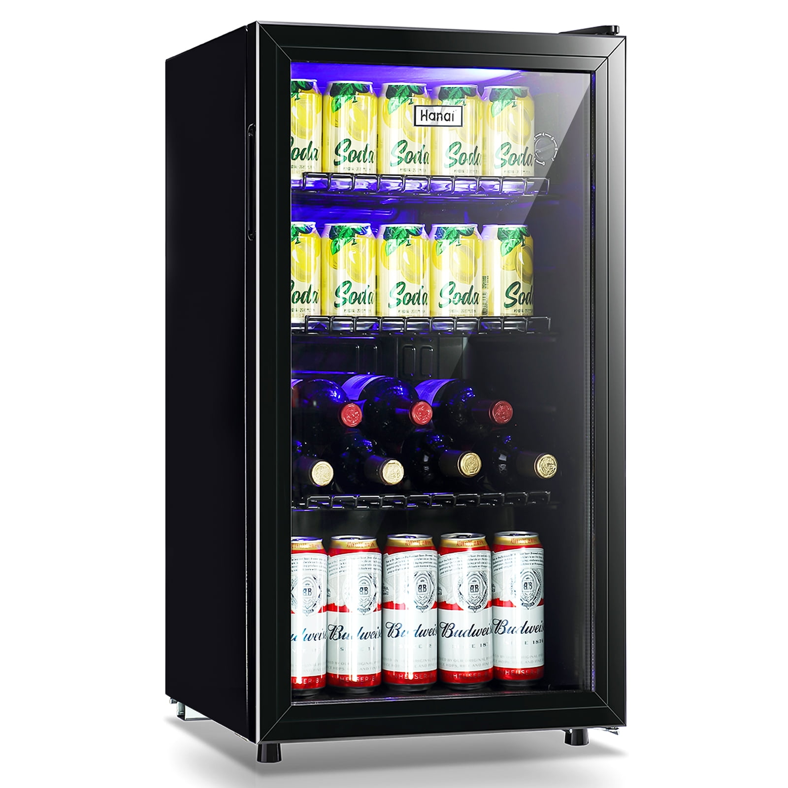 WANAI 3.5 cu.ft Beverage Refrigerator and Wine Cooler, 120 Can Capacity