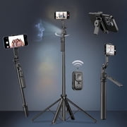 WANALIT Auto Face Tracking Tripod for iPhone & Android, 360  Rotation Phone Stand with Remote, 64  Extendable Selfie Stick Tripod for Video Recording, Vlogging, Live Streaming
