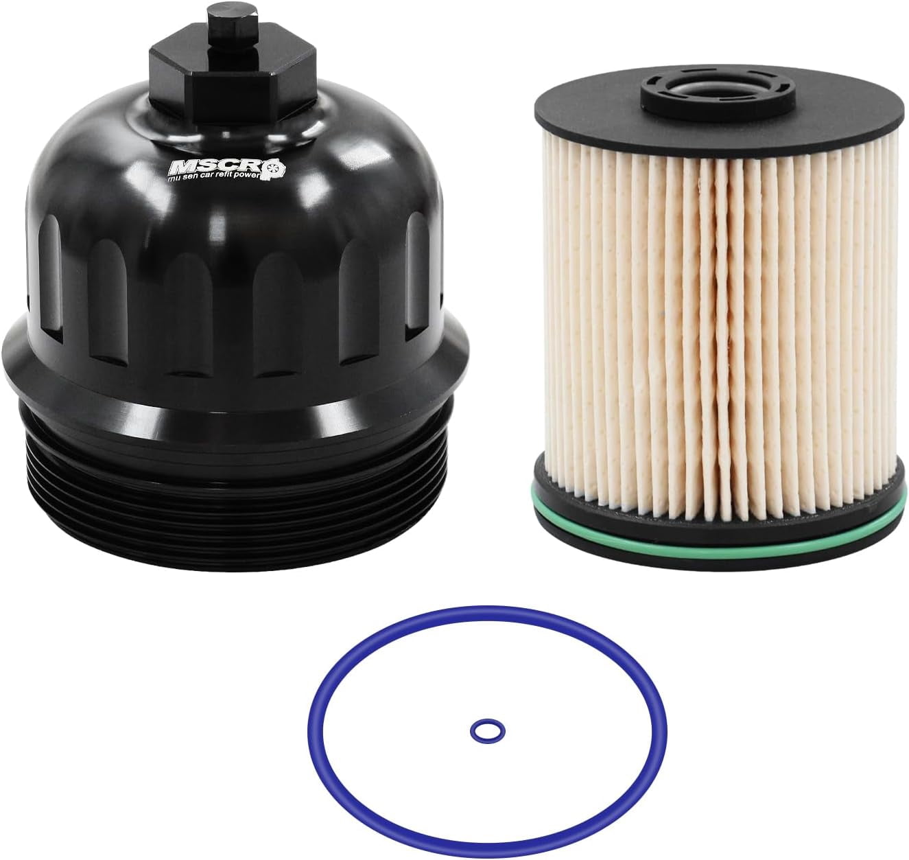 WANBIN Billet Fuel Filter Housing Cap for 2017-2019 Chevy GMC 6.6L L5P Duramax Diesel with