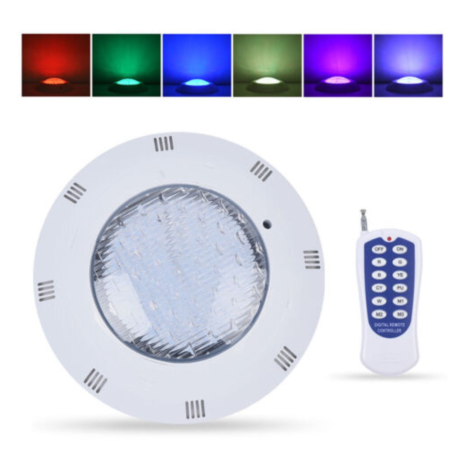 WANCQ 12V 25W Pool Light Underwater Colorchange LED Lights RGB IP68