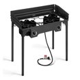 WANCQ 150000 BTU Propane Stove 2 Burner Gas Outdoor Portable Camping