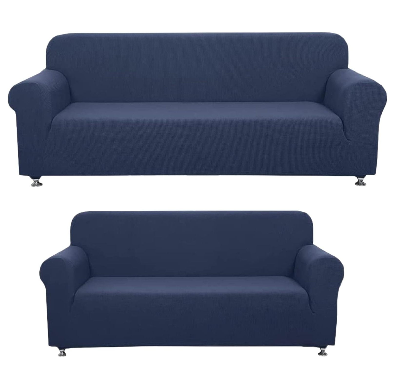 WANCQ 2Piece Sofa and Loveseat Slipcovers, Couch and Loveseat Covers Set, Form fit Stretch