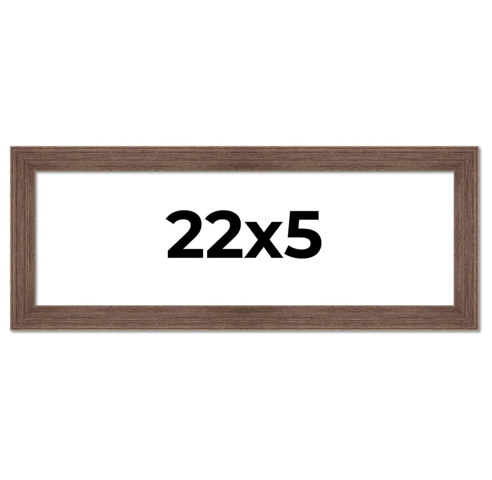 WANCQ 22x5 Frame Brown Distressed Barnwood Picture Frame Rustic Photo