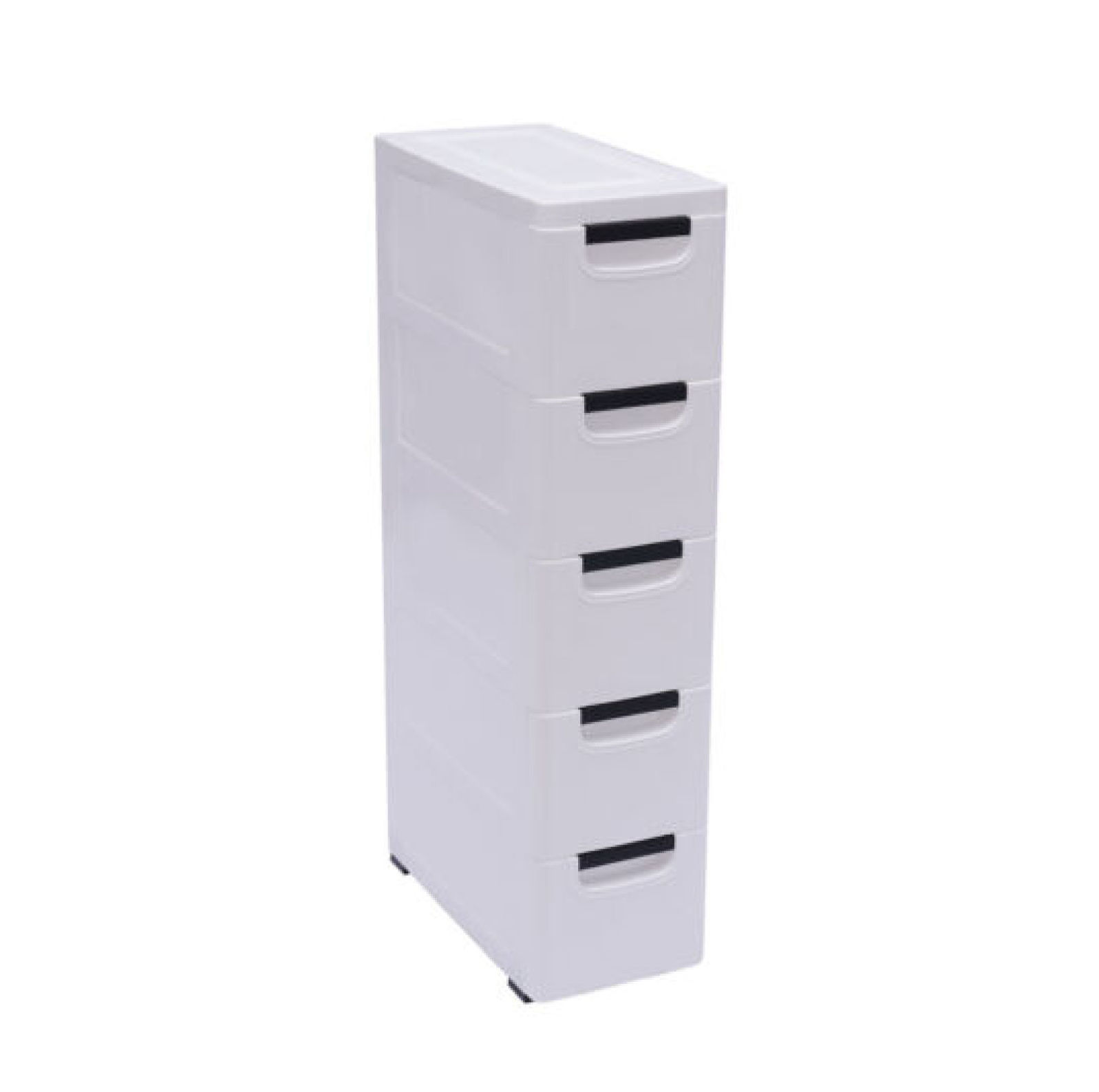WANCQ 5Tier Tall Narrow Storage for Small Space Bathroom