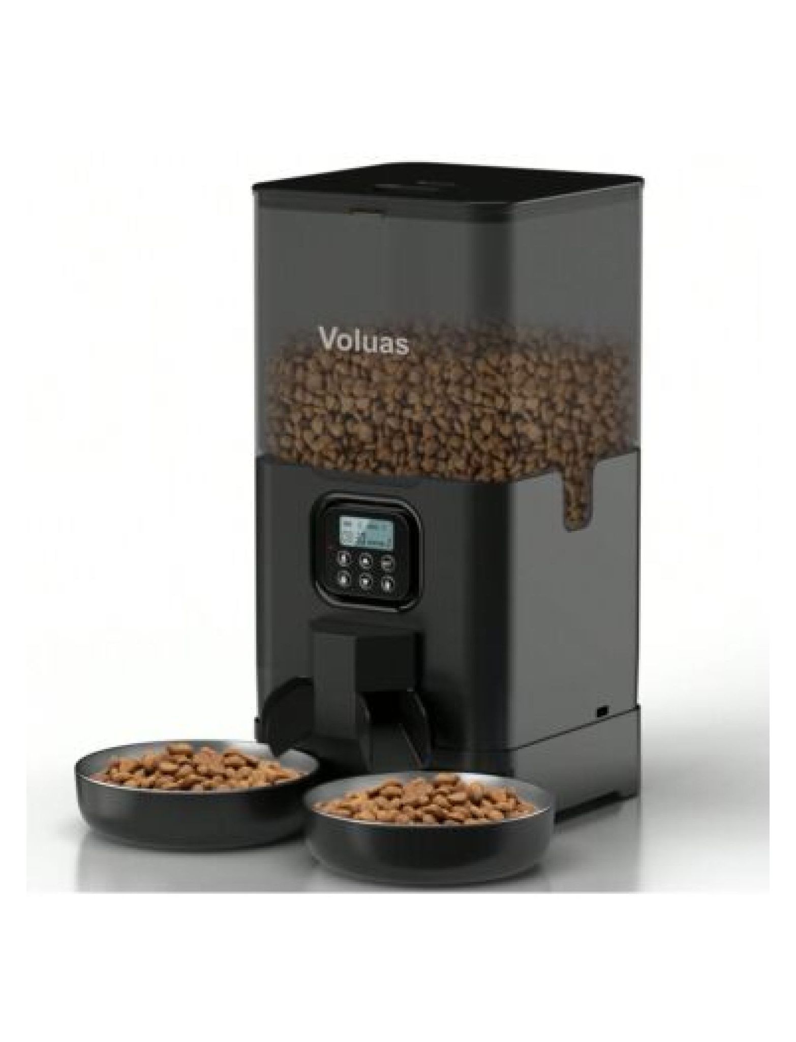 WANCQ 6L Automatic Cat Feeders For Two Cats,Double Pet Feeder With 2