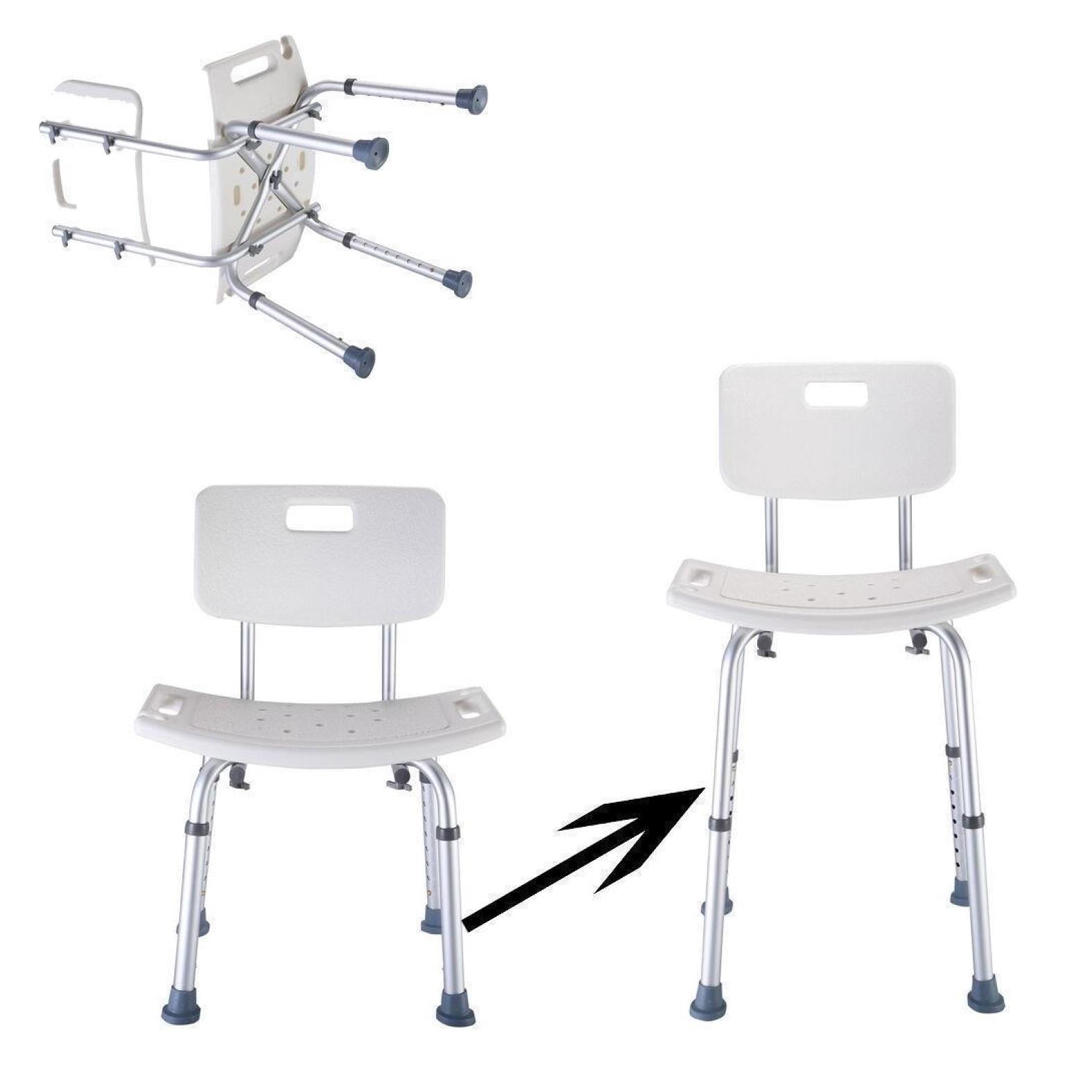 WANCQ Adjustable Medical Shower Chair Bath Tub Bench Stool for Bathroom ...