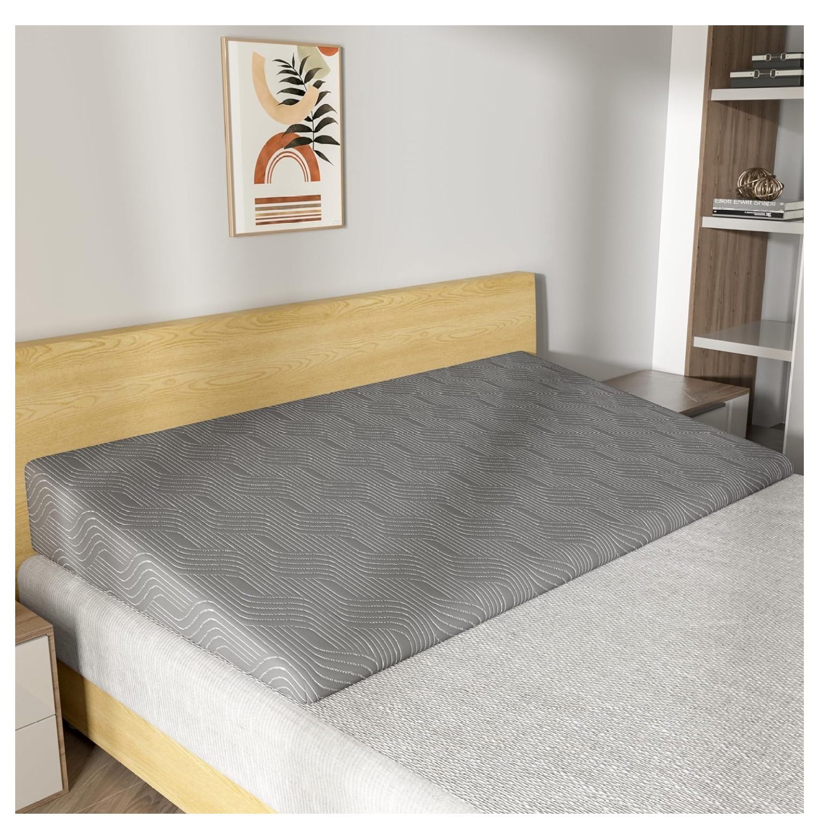 WANCQ Bed Inclined Mattress Topper, 7.5 Inch Incline Foam Support Wedge Pillow, Wedge Mattress