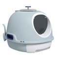 WANCQ Cat Litter Box Pet Toilet With Enclosed Drawer Skylight Easy To