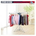 WANCQ Foldable Tripod Clothes Drying Rack Laundry Coat Hanger Metal
