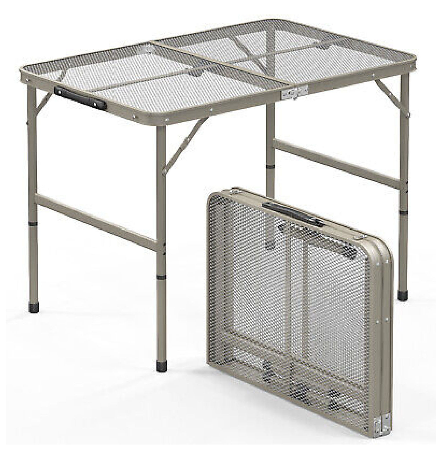 WANCQ Folding Table 3Ft Camping Table with Carry Handle Adjustable