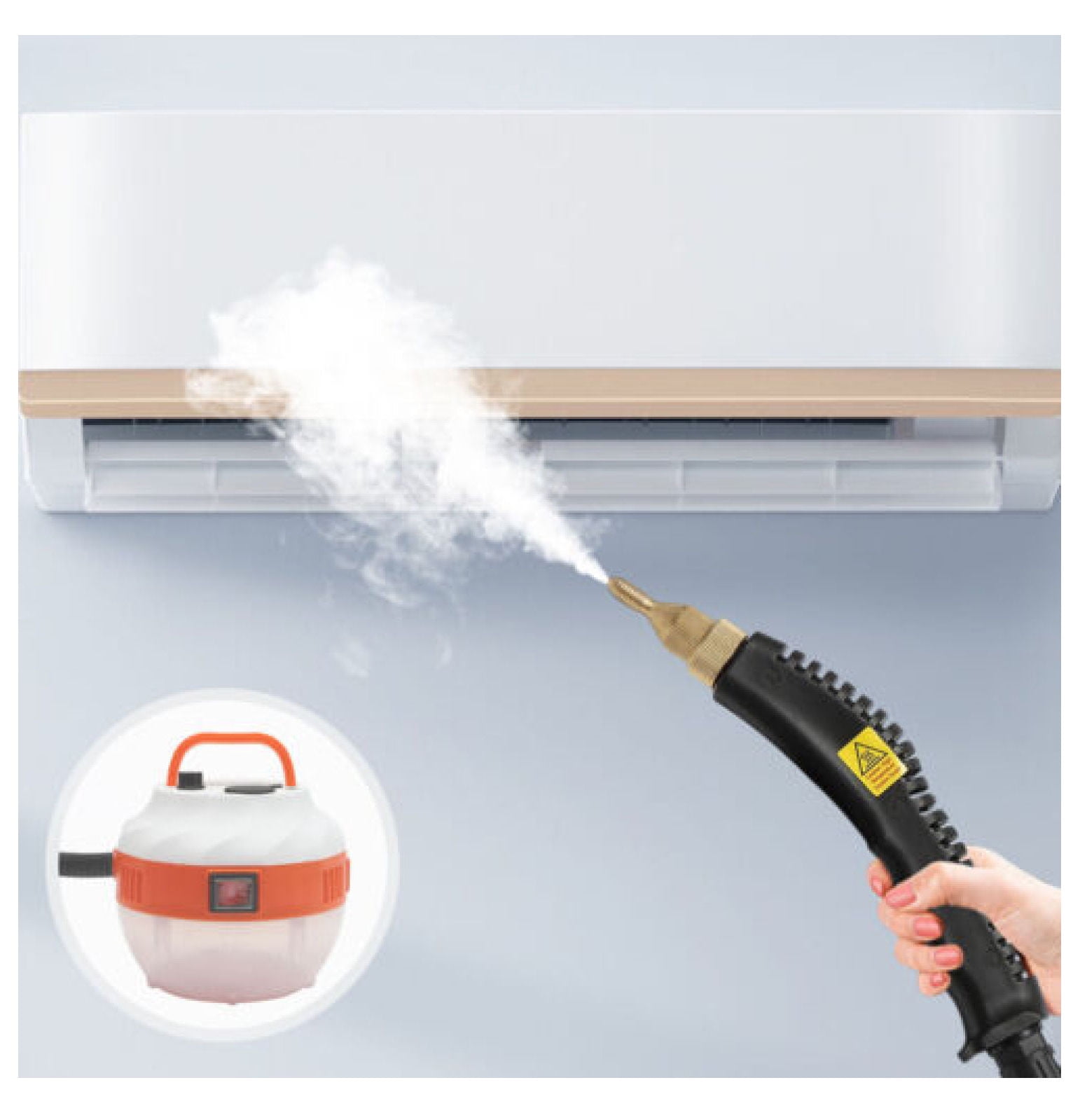 WANCQ Handheld Steam Cleaner Portable Car Detailing Floor Tiles