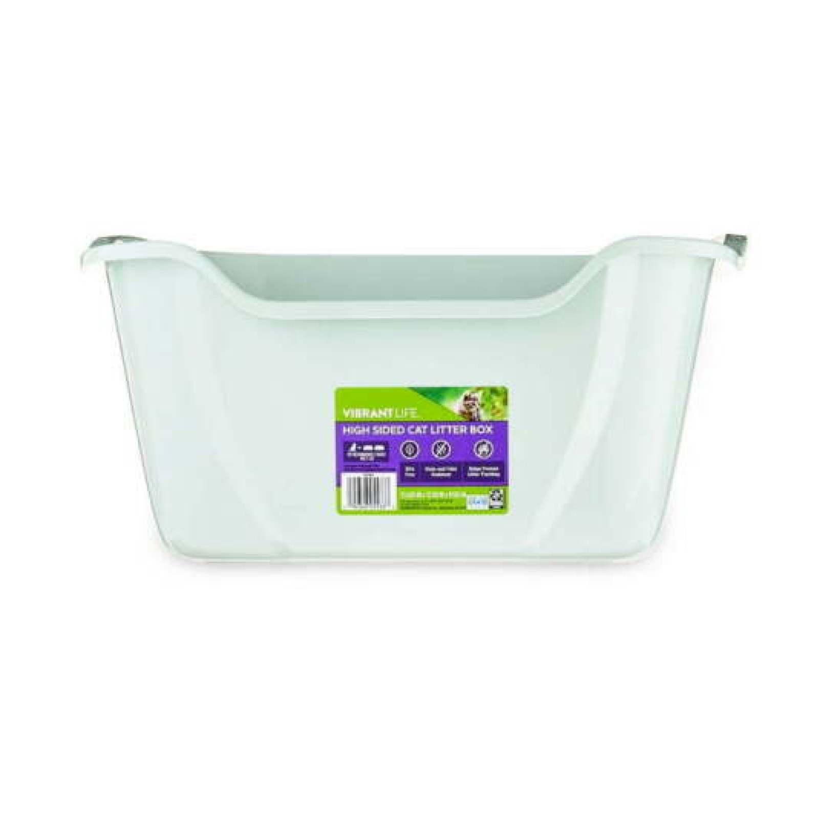 WANCQ High Sided Open Cat Litter Box