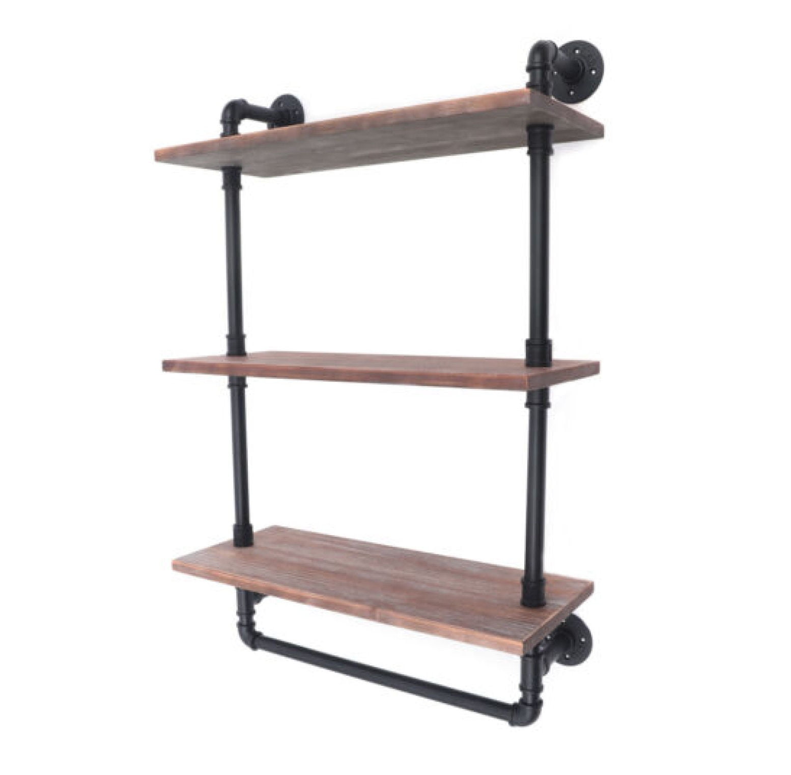 WANCQ Industrial Pipe Shelving Iron Pipe Shelves Wall Mounted Hanging